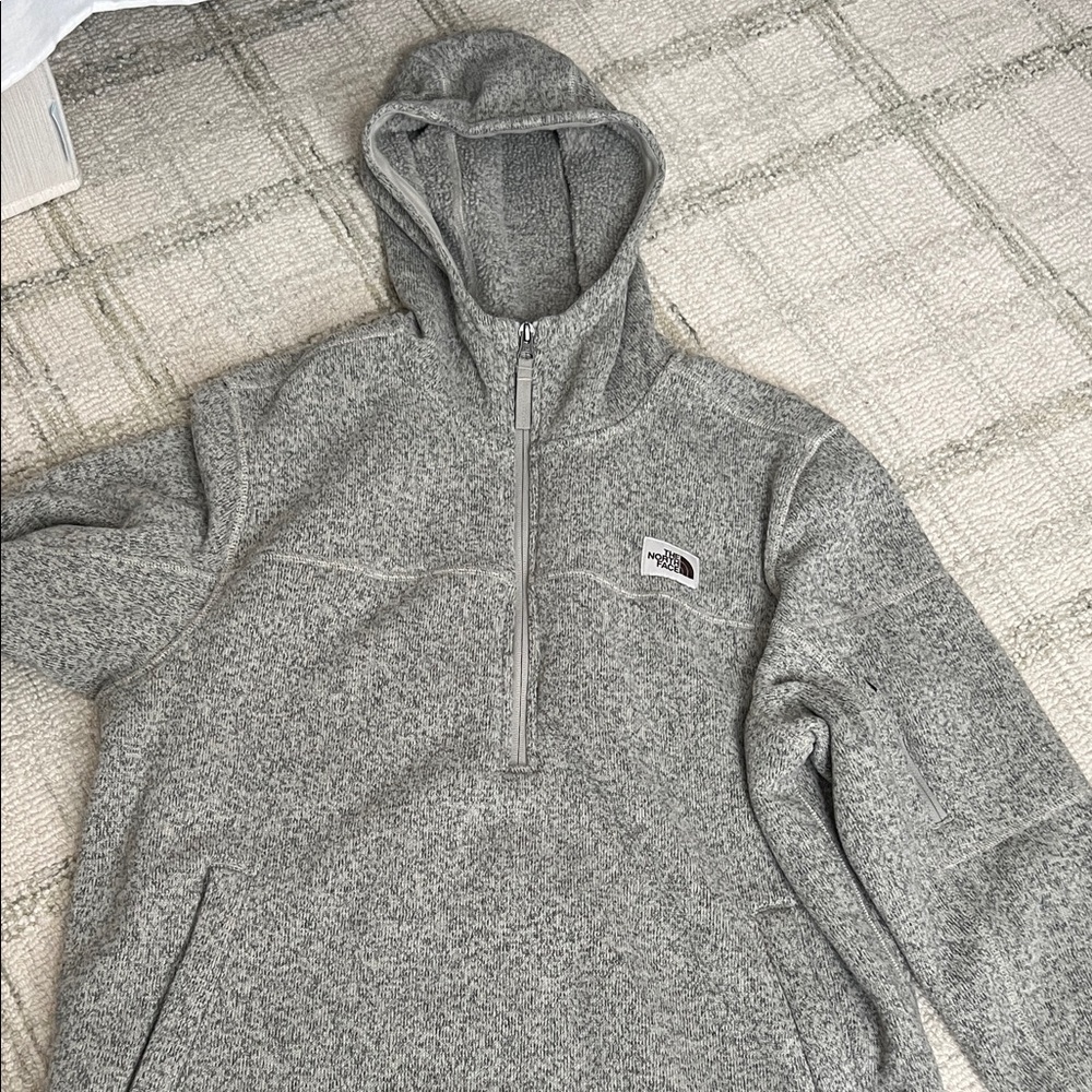 The North Face Men's Zip-Up Gray Sweater